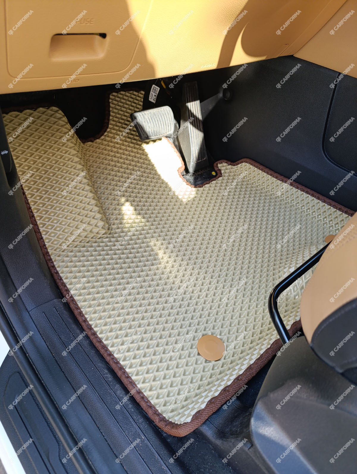 Коврики на KIA Carnival IV 7 мест с оттоманками 2020&nbsp;-&nbsp;2025 в Перми