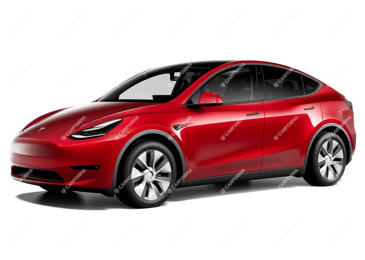 Ворсовые коврики на Tesla Model Y 2019 - 2025