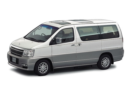 Ворсовые коврики на Nissan Elgrand (E50) 1997 - 2002 в Перми
